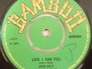 UK Bamboo 45 STUDIO 1 JOHN HOLT Love I Can Feel nr MINT