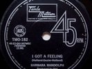 ?BARBARA RANDOLPH 45   I Got A Feeling * TAMLA SOUL ?