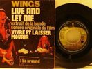 Wings & Paul McCartney Live And Let Die France Import 45 With Picture Pleeve