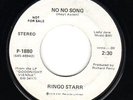 RINGO STARR - No No Song - MINT Stereo Apple Promo 45
