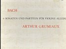 J.S. BACH, Arthur GRUMIAUX French box 3 LPs PHILIPS
