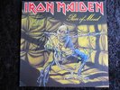 IRON MAIDEN Piece of Mind  UK LP Fully Signed  RARE