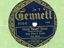 Gennett 5133 KING OLIVER CREOLE BAND Canal St Blues E