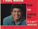 PAUL ANKA French Rare EP UH-HUH SINGS IN FRENCH  1963