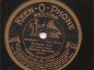 Keen-O-Phone 78 RPM record c. 1912 Peerless Quartet