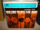Sonny Rollins / Rollins Plays For Bird,JP Prestige LP