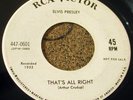 ELVIS PRESLEY 45 That's All Right RCA VICTOR Records