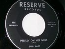 Rock-a-billy 45  Don Hart * Presley on her mind * Stvg+