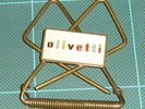 OLIVETTI ferma-soldi originale anni '60 ottone RARO 