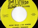 rare Soul 45 JOHNNY BARNES on HONDO Listen