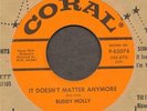 BUDDY HOLLY IT DOESN'T MATTER ANYMORE CORAL9-62074 MINT