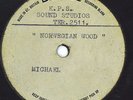Beatles DEMO ACETATE Norwegian Wood Girl Emidisc 1965