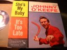 teen picture sleeve Johnny O'Keefe She's my baby Libert