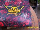 AEROSMITH SIGNED BY ALL PERMANENT VACATION RARE GET A1