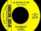 Rare Northern Soul 45 THE DRAMATICS Because on Sport