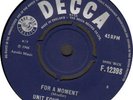 UNIT FOUR PLUS TWO For A Moment 1966 UK 45