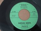 Northern Soul MONSTER 45 Paris Sleepless Nights DOC Lbl