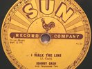 JOHNNY CASH SUN I WALK THE LINE / GET RHYTHM  78 RPM