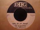 THE GLADIATORS Girl Of My Heart DOO WOP 45 On DIG