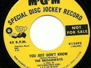 BROADWAYS YOU JUST DON'T KNOW NORTHERN SOUL MOD