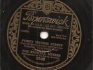 78 RPM Boswell Sisters BRUNSWICK 6345 42nd Street '33
