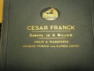 HMV 4 x 78 RPM  FRANCK VIOLIN SONATA THIBAUD CORTOT NM