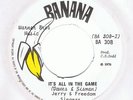 JERRY & FREEDOM SINGERS - IT'S ALL IN THE GAME C/W IM