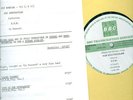 BBC TRANSCRIPTION:P.F.M. In Concert + cue sheets   1976