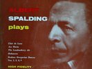 ALBERT SPALDING PLAYS: ALLEGRO-ELITE 4118 10-INCH / VG