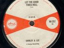 LET THE GOOD TIMES ROLL. shirley & lee. ISLAND 7in.1965