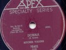 RITCHIE VALENS -DONNA - 78 RPM  -1959 CANADA ONLY APEX
