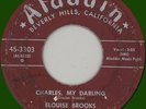 ELOUISE BROOKS Charles My Darling 45rpm Aladdin 1955