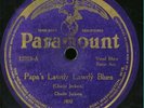 Charlie Jackson Paramount blues 78 rpm record 1920's