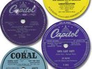 6 CHRISTMAS 78 RPM Records. Les Baxter, Ames Bros. etc.