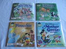 4LOT SEALED DISNEYLAND BOOKS & RECORDS PINOCCHIO/BAMBI
