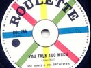 JOE JONES - YOU TALK TOO MUCH 78 RPM -1960 SOUTH AFRICA