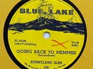 SUNNYLAND SLIM Going Back BLUE LAKE 105 78RPM Blues