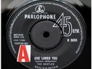 Beatles She Loves You UK 1963 FACTORY SAMPLE/DEMO 45 NM