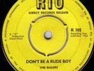 THE RULERS/SKINHEAD REGGAE/RIO 105/EX..LISTEN