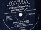 BOBBY DARIN - MACK THE KNIFE -78 RPM - 1959 NEAR MINT