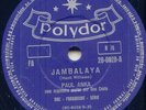 PAUL ANKA - JAMBALAYA - RARE 78 RPM BRAZIL -NEAR MINT