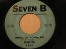 EDDIE BO 45 What You Gonna Do SEVEN B northern soul r&b