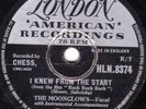 DOO-WOP CLASSIC 78 THE MOONGLOWS -I KNEW FROM THE START