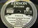 Edison DD Phonograph Record #51824 - LISTEN