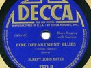 Decca 7571 SLEEPY JOHN ESTES w guitars E+/E FIRE DEPT
