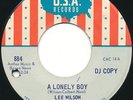 NORTHERN SOUL Lee Wilson A Lonely Boy 45 1967 EX/NM