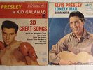 2 Elvis Presley 45 Records Signed Picture Sleeves