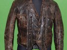 alte  Lederjacke  Punk / Rock`n  Roll  Gr. 50  (Art.85)
