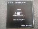 CIVIL DISSIDENT first Blood ep Original 1985 Depression