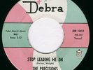 DOO WOP 45 RPM by THE PRECISIONS on Debra DR-1001